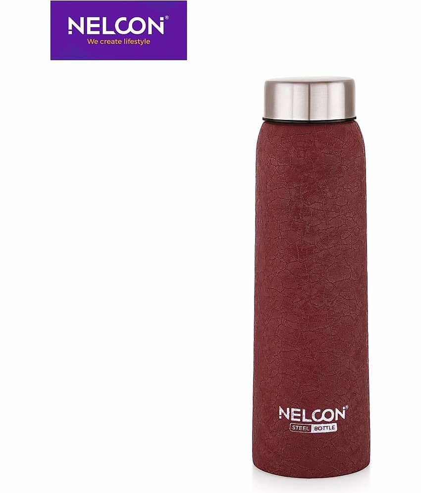 Nelcon Absolute Crocz Red Stainless Steel Water Bottle 1000 mL ( Set of 1 )