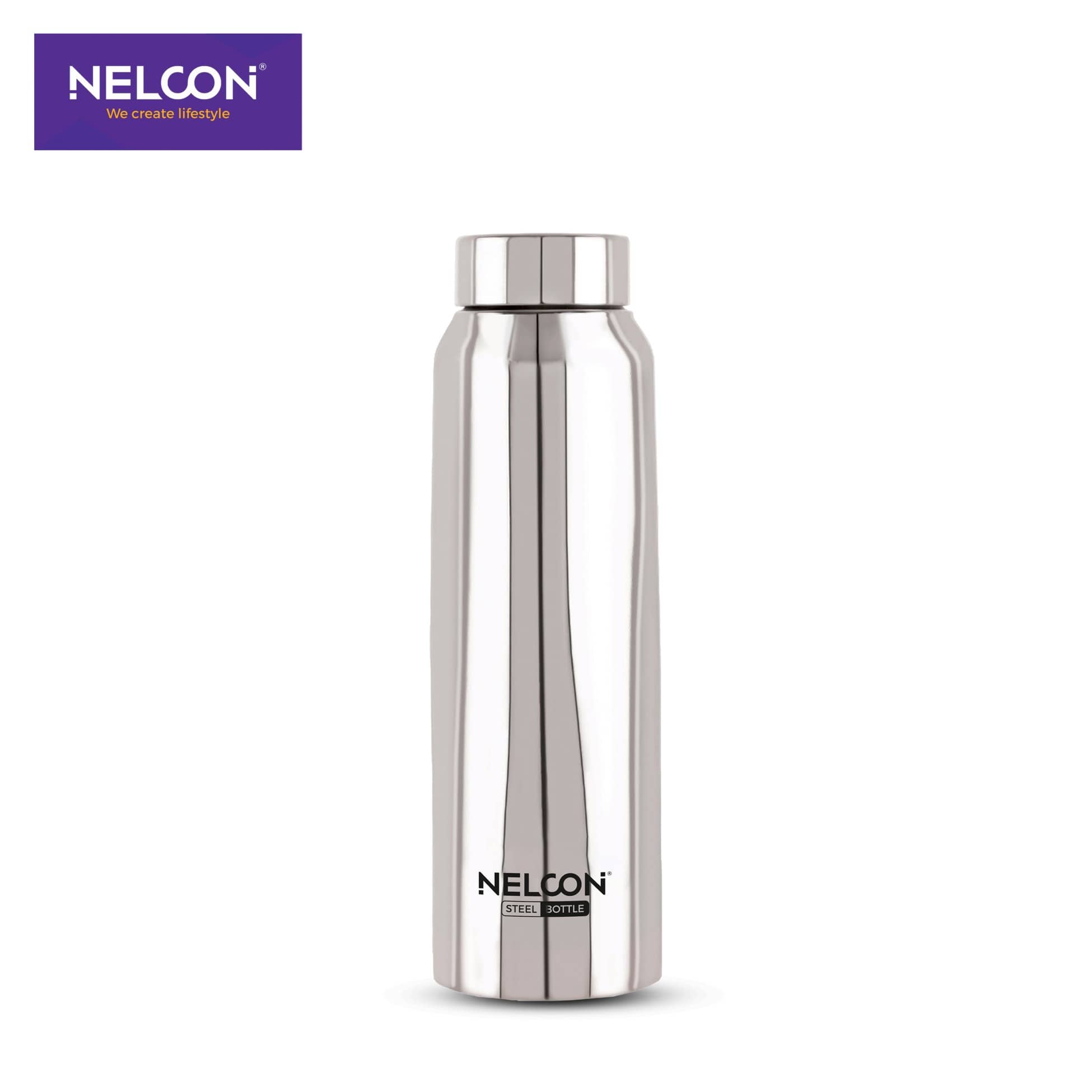 Dhara Stainless Steel Yes 24 plus 750 Pink Pink Cola Water Bottle