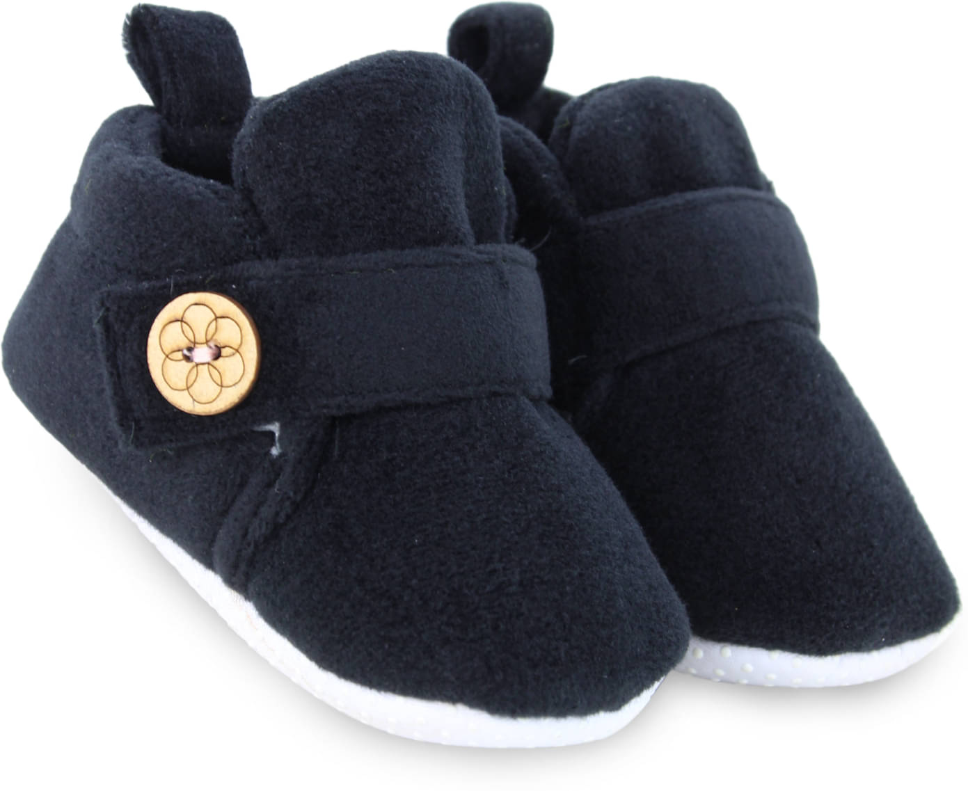     			Neska Moda - Black Booties For Baby Boy & Baby Girl 6-12 Months ( Pack of 1 )