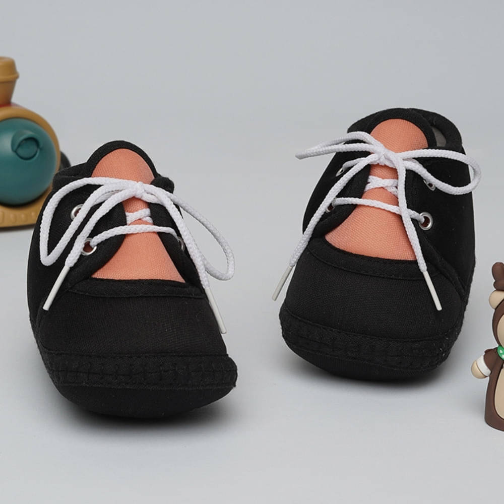     			Neska Moda - Black Booties For Baby Boy & Baby Girl 6-12 Months ( Pack of 1 )
