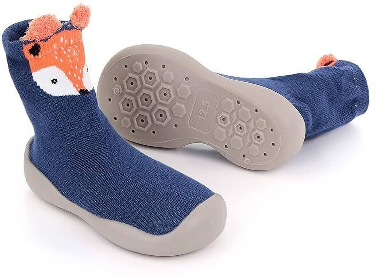     			Neska Moda - Blue Booties For Baby Boy & Baby Girl 6-12 Months ( Pack of 1 )