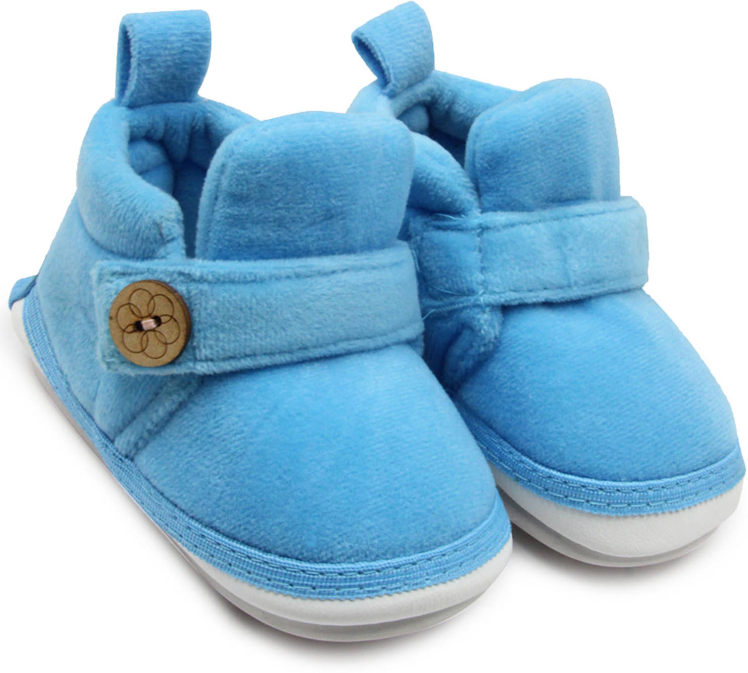     			Neska Moda - Blue Booties For Baby Boy & Baby Girl 12-18 Months ( Pack of 1 )
