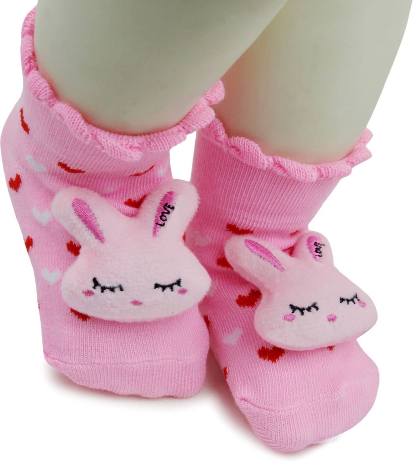     			Neska Moda - Pink Booties For Baby Boy & Baby Girl 6-12 Months ( Pack of 1 )