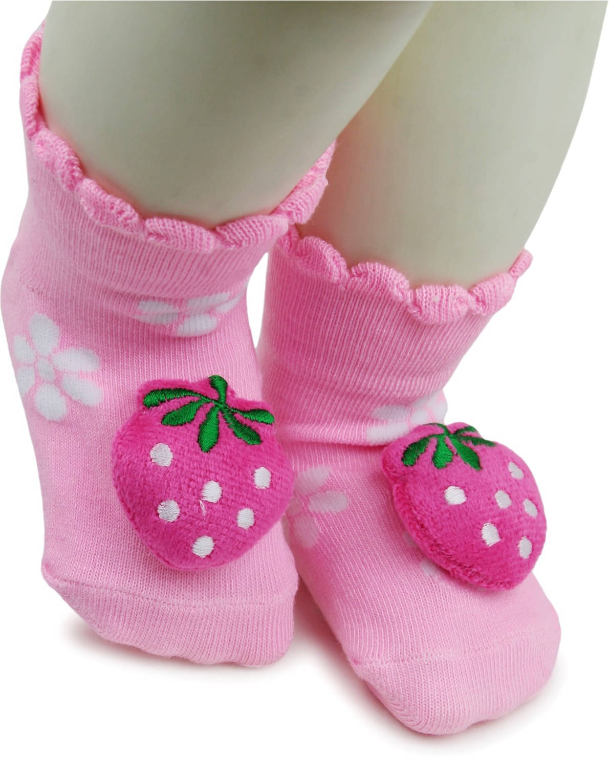     			Neska Moda - Pink Booties For Baby Boy & Baby Girl 6-12 Months ( Pack of 1 )