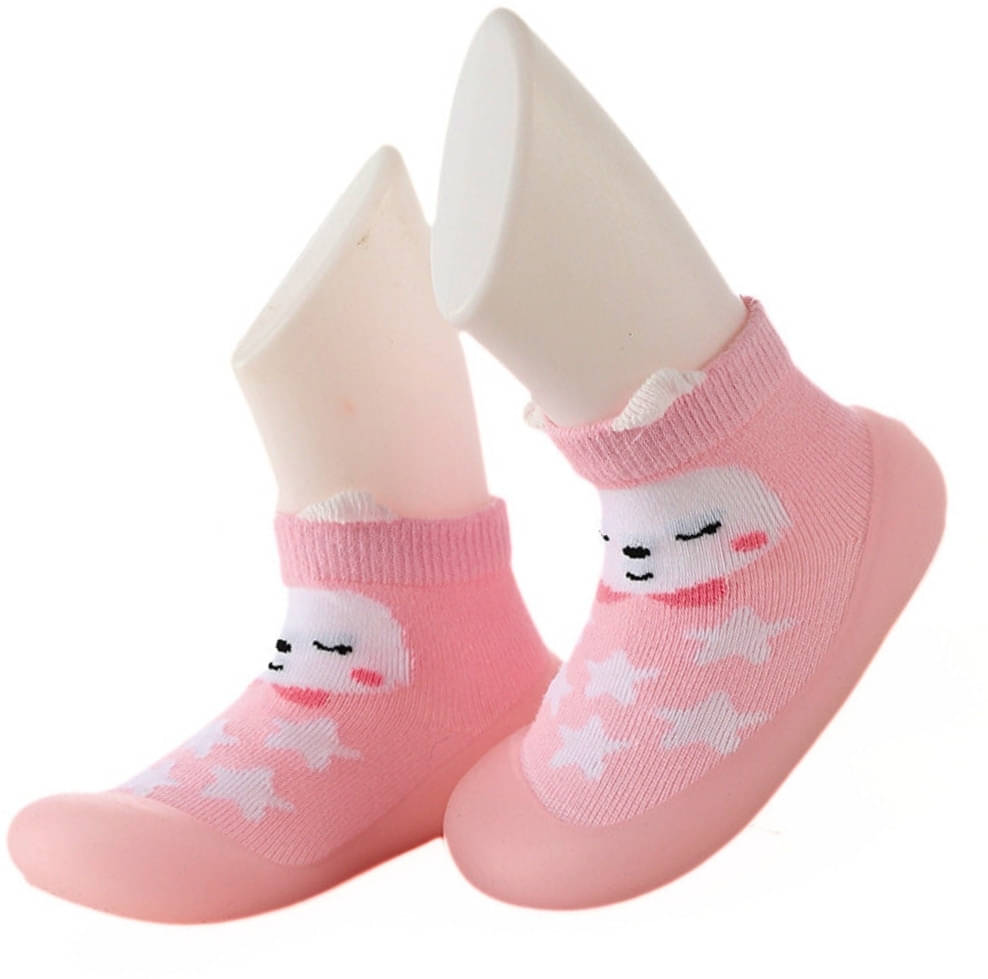     			Neska Moda - Pink Booties For Baby Boy & Baby Girl 12-18 Months ( Pack of 1 )