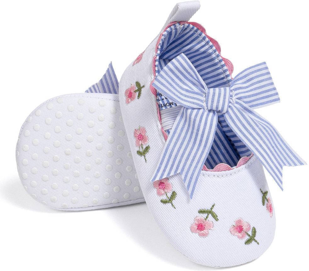     			Neska Moda - White Booties For Baby Girl 6-12 Months ( Pack of 1 )