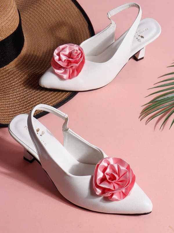     			PLANET WALK White Women's Sandal Heels