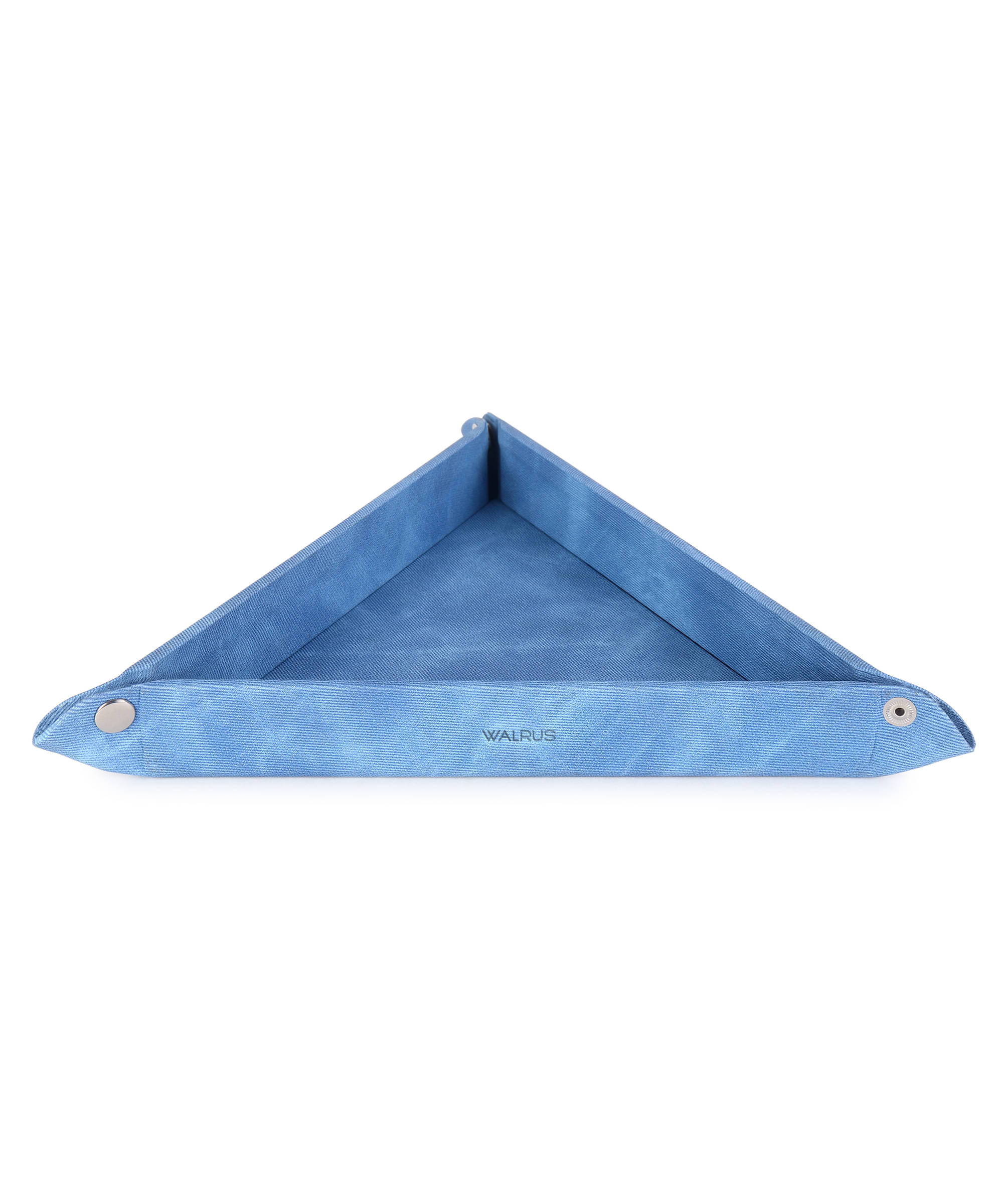     			Walrus Faux Leather Tray Organizer with Wooden Base – Triangular Desk Storage Box for Keys, Watches, Mobile Phones, Jewellery, Coins, Office Supplies & Cosmetics