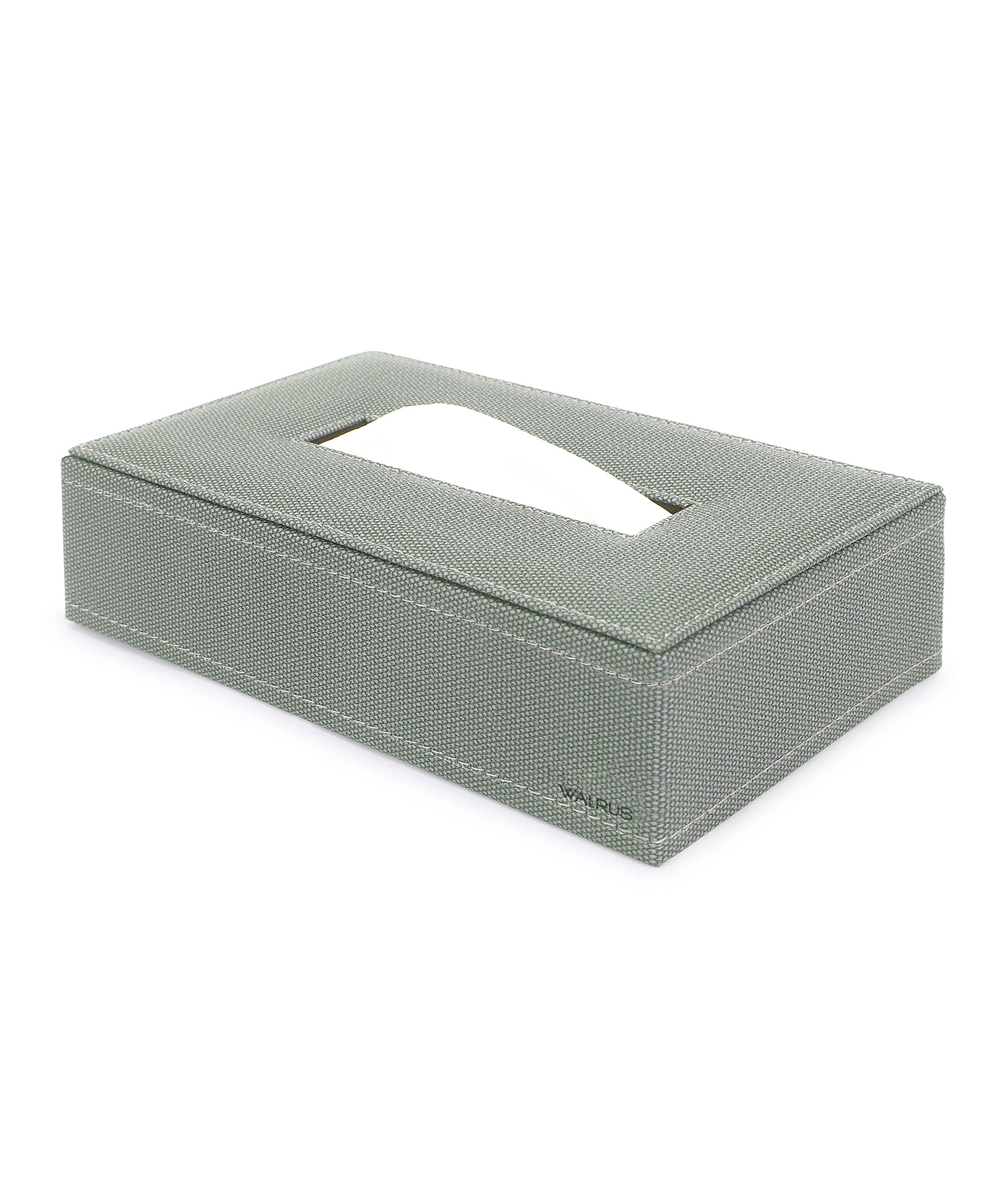 Walrus Premium Vegan Leather Tissue Box Holder with Wooden Base, Rectangular Napkin Holder & Tissue Paper Dispenser for Home, Office & Car, Facial Tissue Case Organizer In Green Walrus Premium Vegan Leather Tissue Box Holder with Wooden Base, Rectangular Napkin Holder & Tissue Paper Dispenser for Home, Office & Car, Facial Tissue Case Organizer In Green