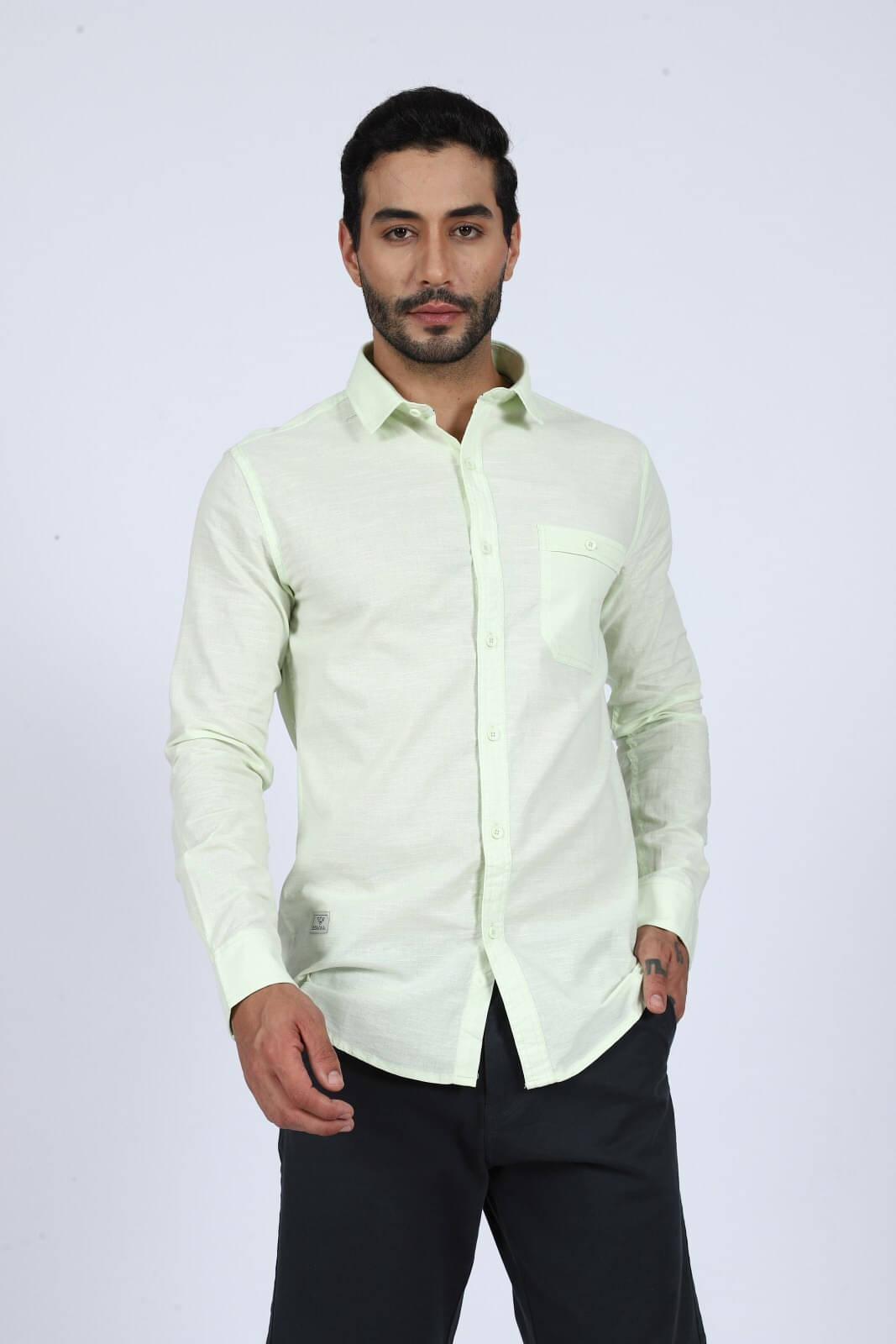 Wolf & co. Cotton Blend Regular Fit Solids Full Sleeves Men's Casual Shirt - Multicolor ( Pack of 1 ) Wolf & co. Cotton Blend Regular Fit Solids Full Sleeves Men's Casual Shirt - Multicolor ( Pack of 1 )