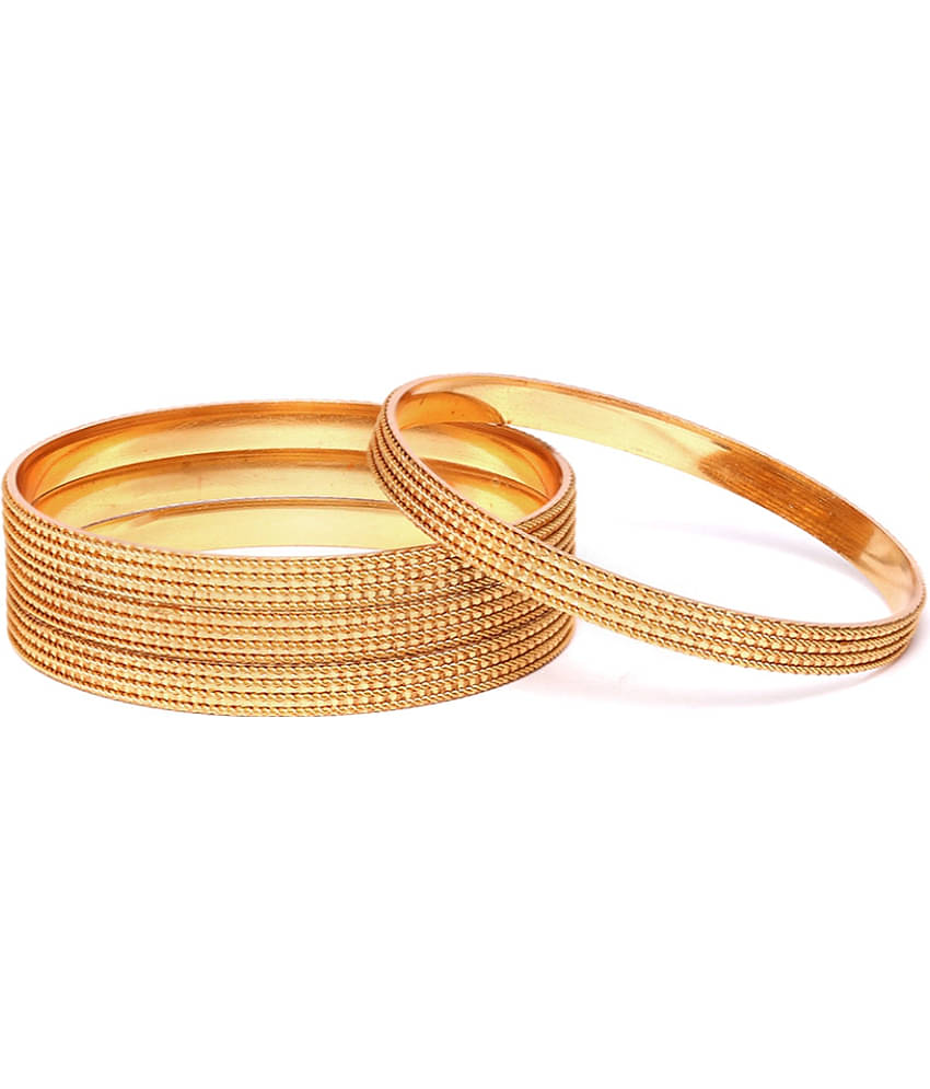 YOUBELLA Gold Bangle Set ( Pack of 1 )