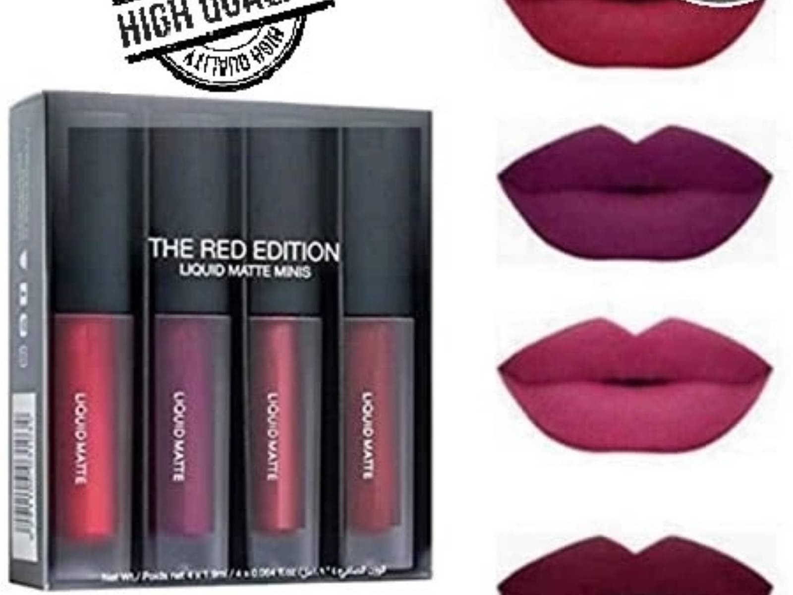     			Yelgo Multi Matte Long Lasting Liquid Lipstick ( Pack of 4 )