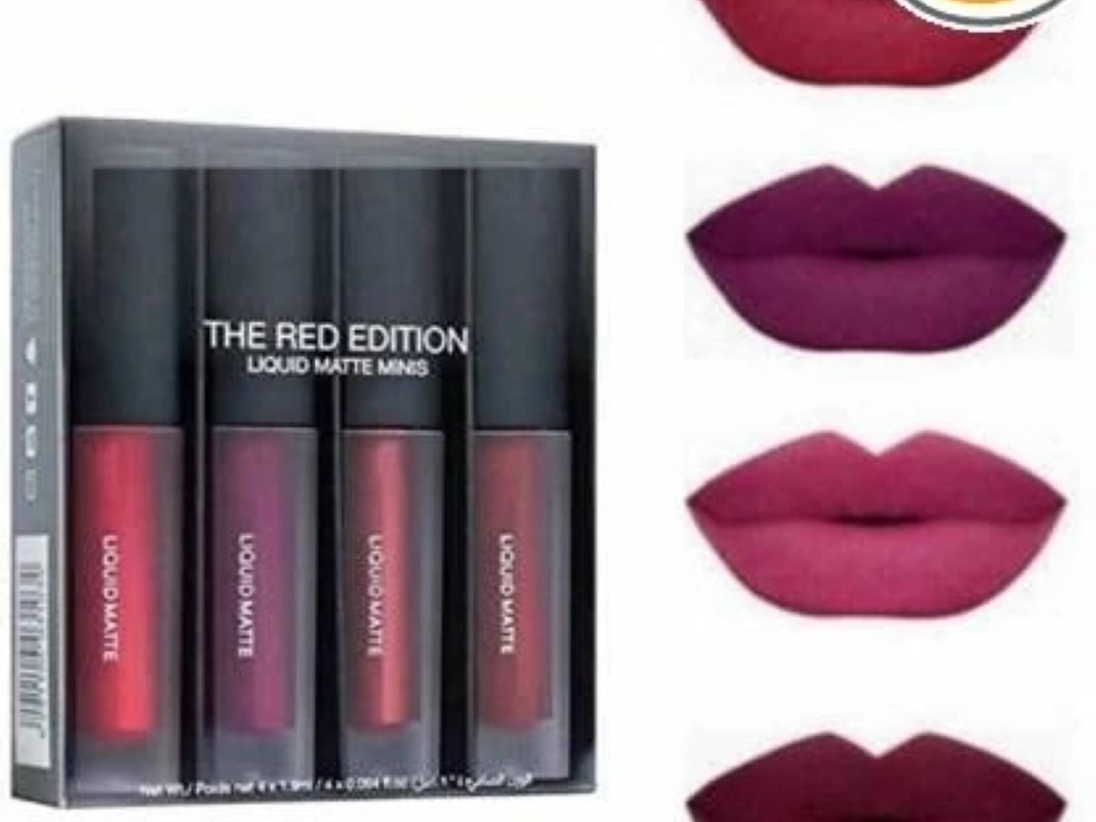     			Yelgo Red Matte Long Lasting Liquid Lipstick ( Pack of 4 )