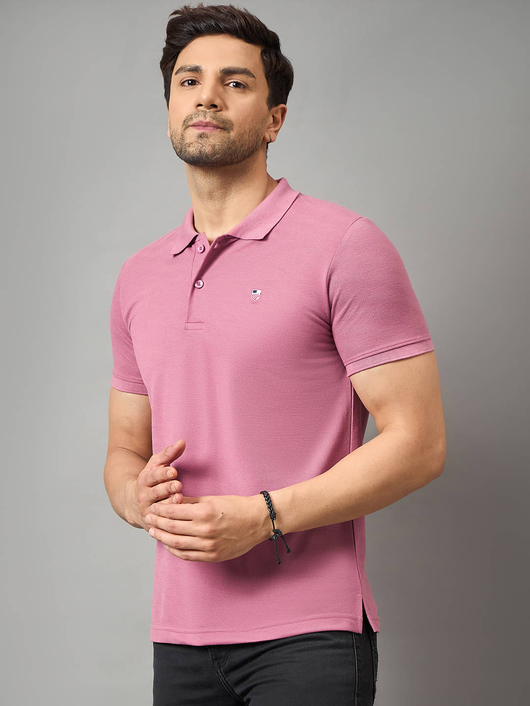 zigo Men Cotton Blend Regular Fit Solid Polo T Shirt ( Peach ) zigo Men Cotton Blend Regular Fit Solid Polo T Shirt ( Peach )