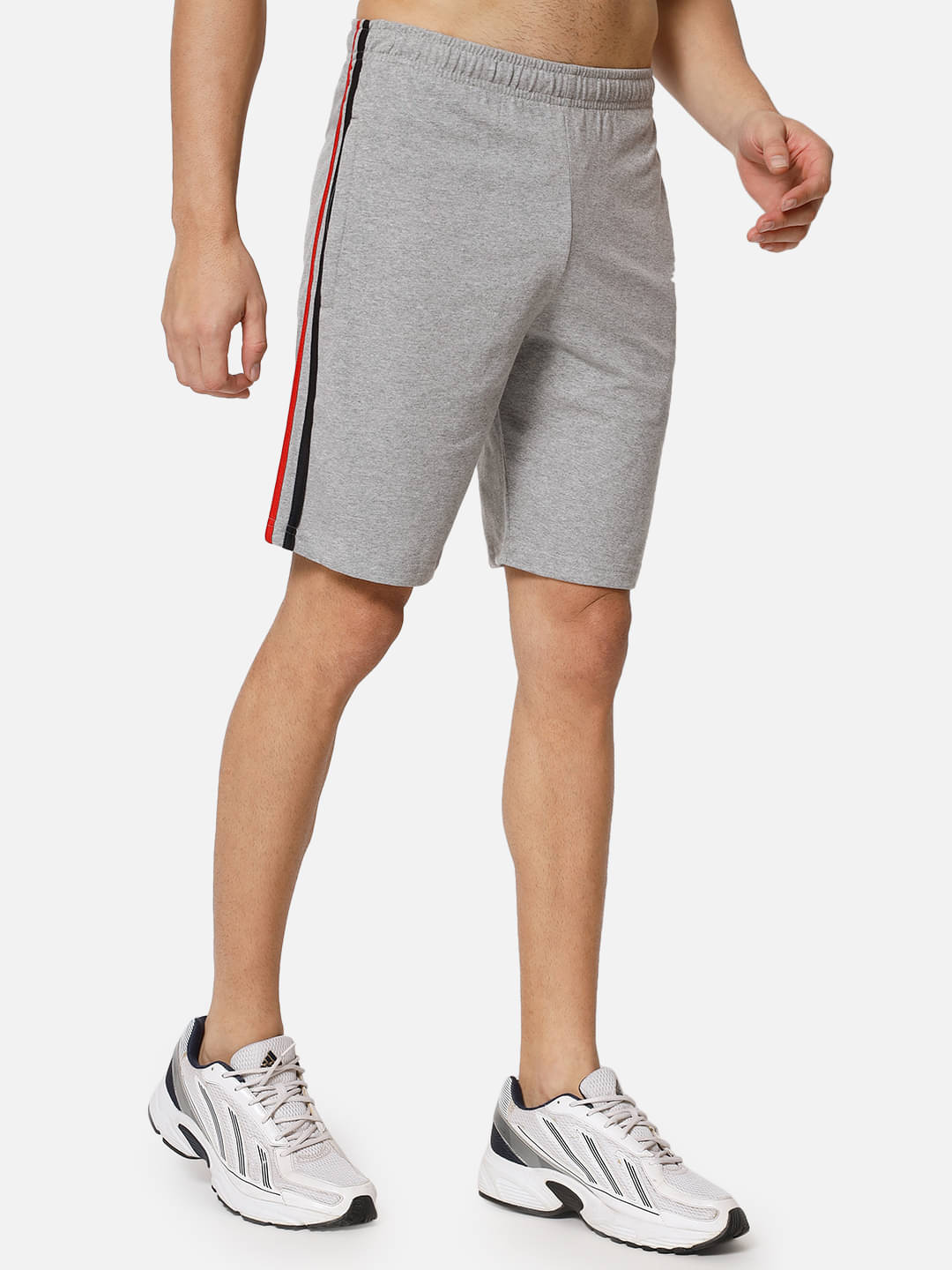 9lkha Grey Cotton Blend Men's Shorts ( Pack of 1 )     			9lkha Grey Cotton Blend Men's Shorts ( Pack of 1 )