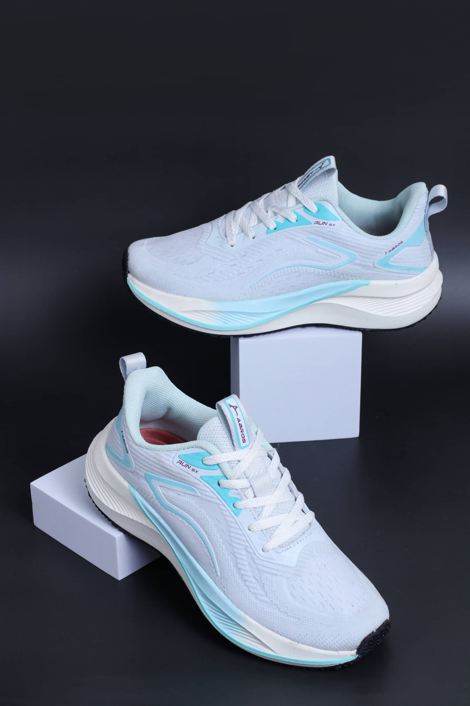     			Abros - White Women's Running Shoes