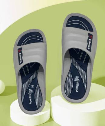     			Aqualite Light Grey Men's Slide Flip Flop