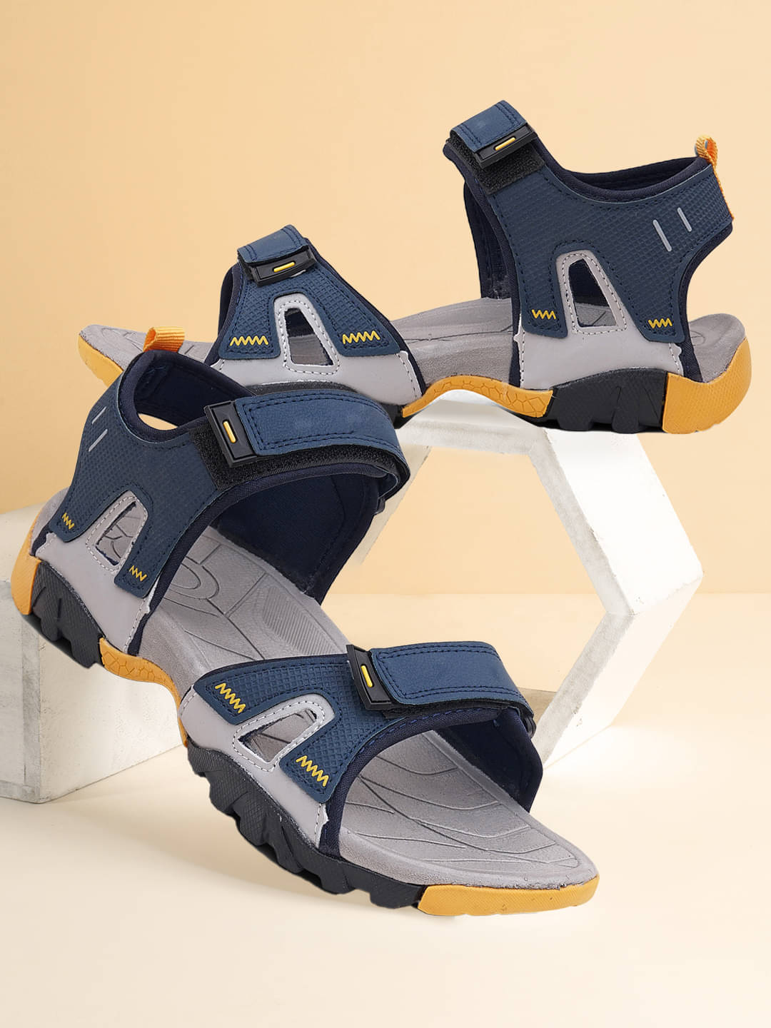     			Clymb - Blue Men's Floater Sandals