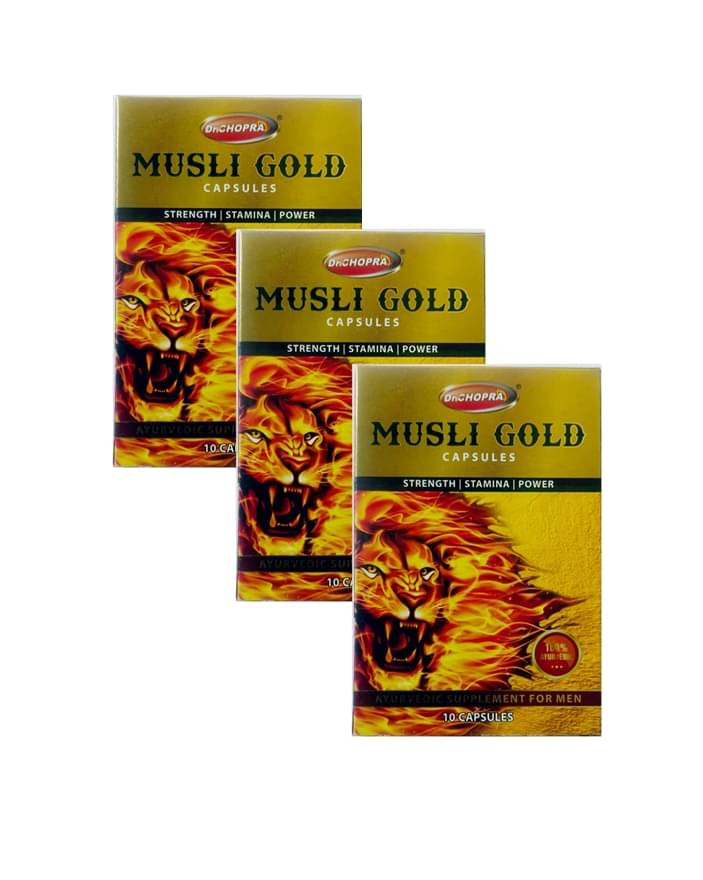     			Dr Chopra Musli Gold with shilajit Capsule 10 no.s pack of 3