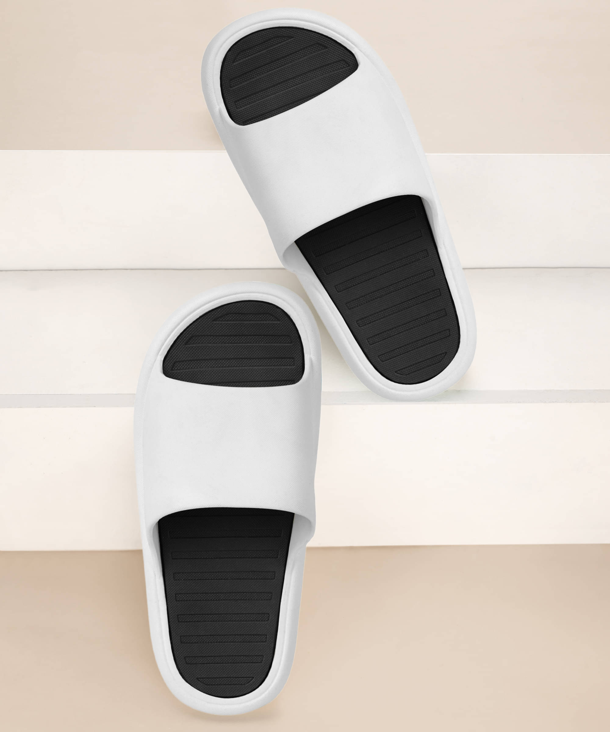     			Guardian White Men's Slide Flip Flop