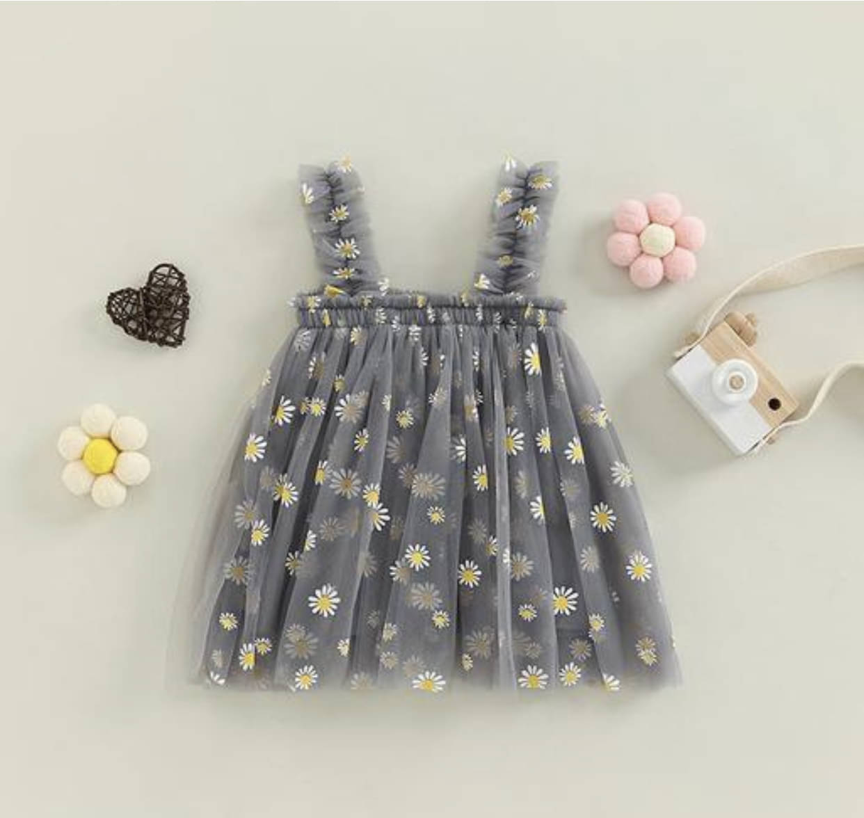 HARPITA Net Frock For Baby Girls ( Pack of 1 , Grey ) HARPITA Net Frock For Baby Girls ( Pack of 1 , Grey )