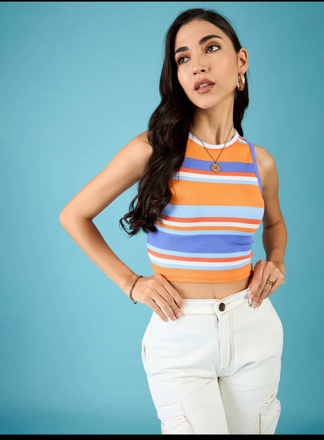 HARPITA Women's Lycra Crop Top ( Multi Color )     			HARPITA Women's Lycra Crop Top ( Multi Color )