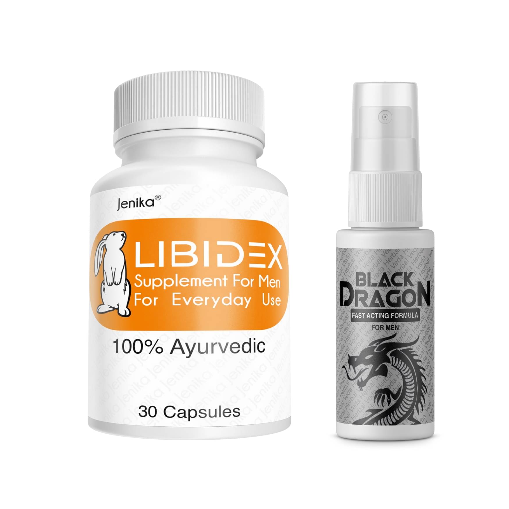 Jenika Libidex Capsule For Men 30 Capsules & BD oil 50ml Jenika Libidex Capsule For Men 30 Capsules & BD oil 50ml