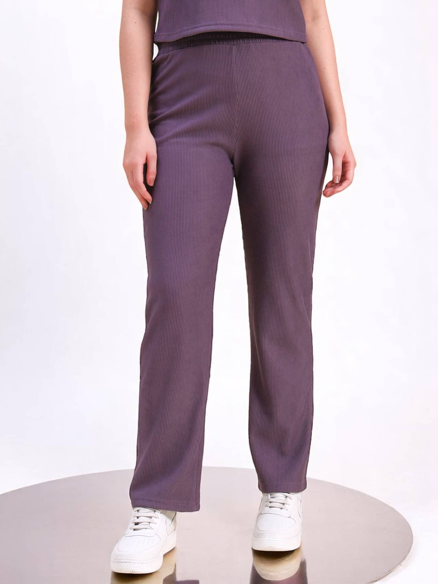     			Leewan Lavender Cotton Women's Running Trackpants ( Pack of 1 )