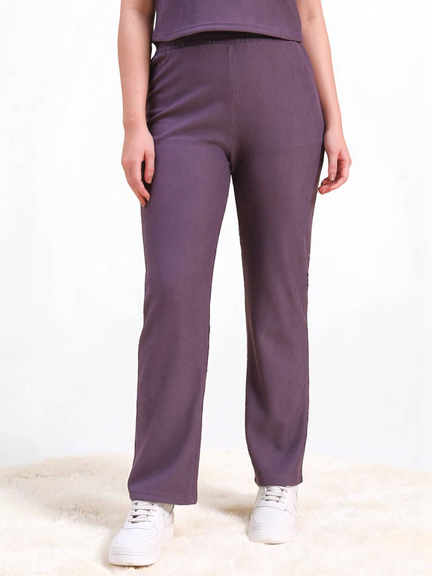     			Leewan Lavender Cotton Women's Yoga Trackpants ( Pack of 1 )