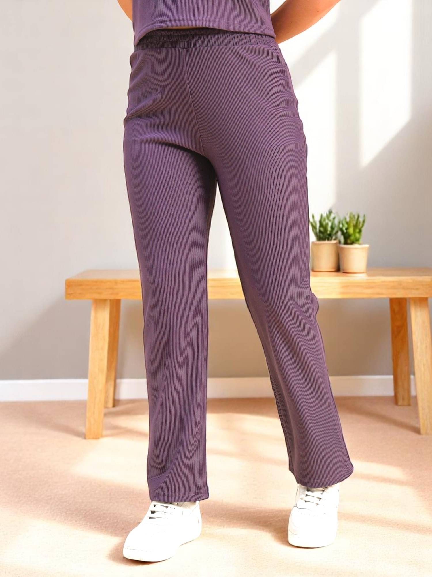     			Leewan Lavender Cotton Women's Running Trackpants ( Pack of 1 )