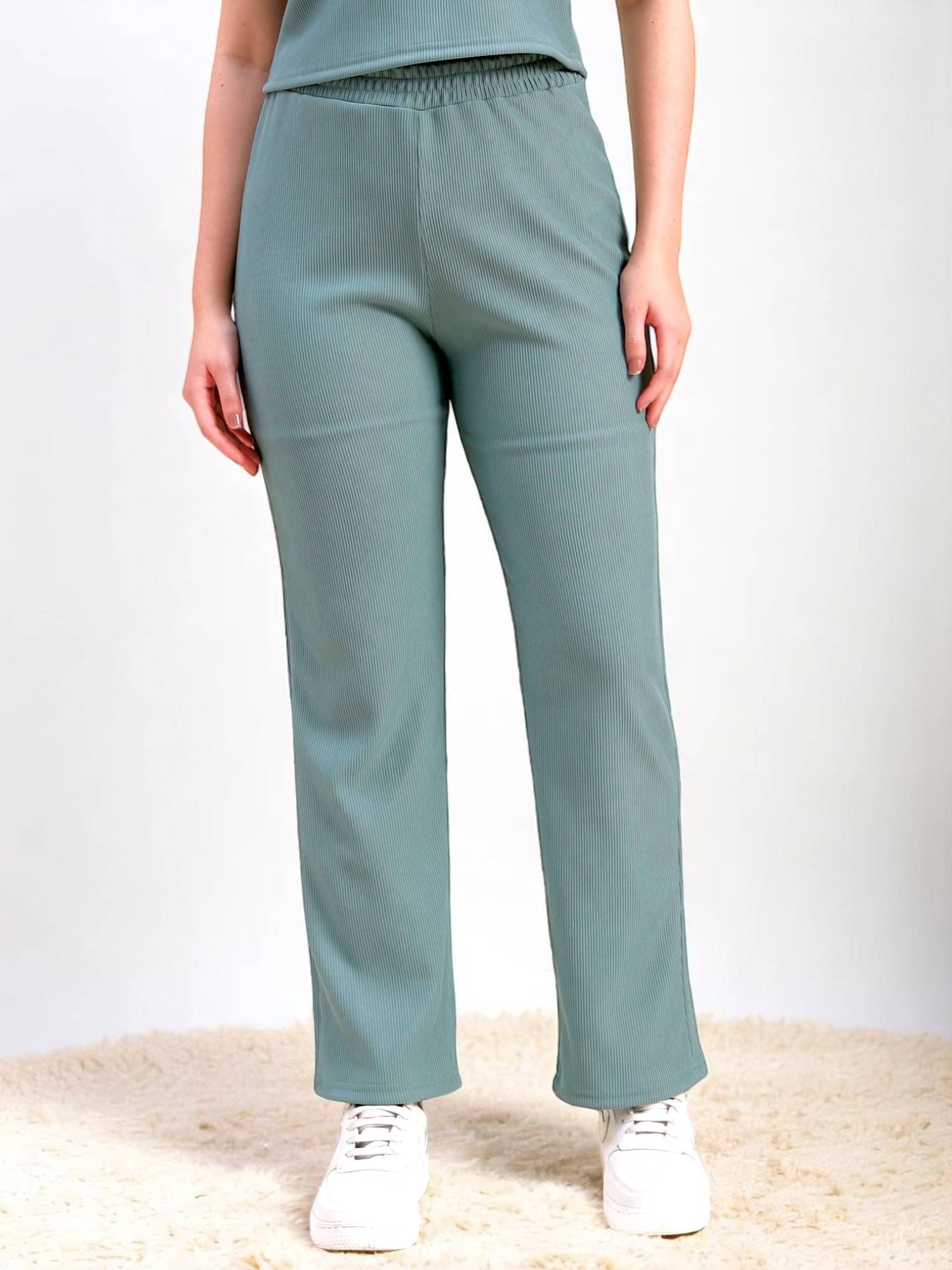     			Leewan Mint Green Cotton Women's Yoga Trackpants ( Pack of 1 )