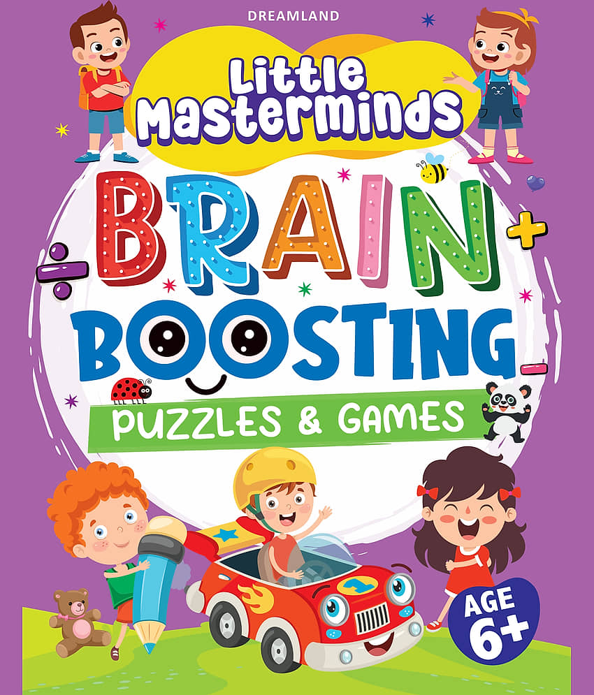 Little Masterminds: Brain Boosting Puzzles & Games Activity Book for Kids Age 6 and Up - Stationery | Buy online on ZillyBuy