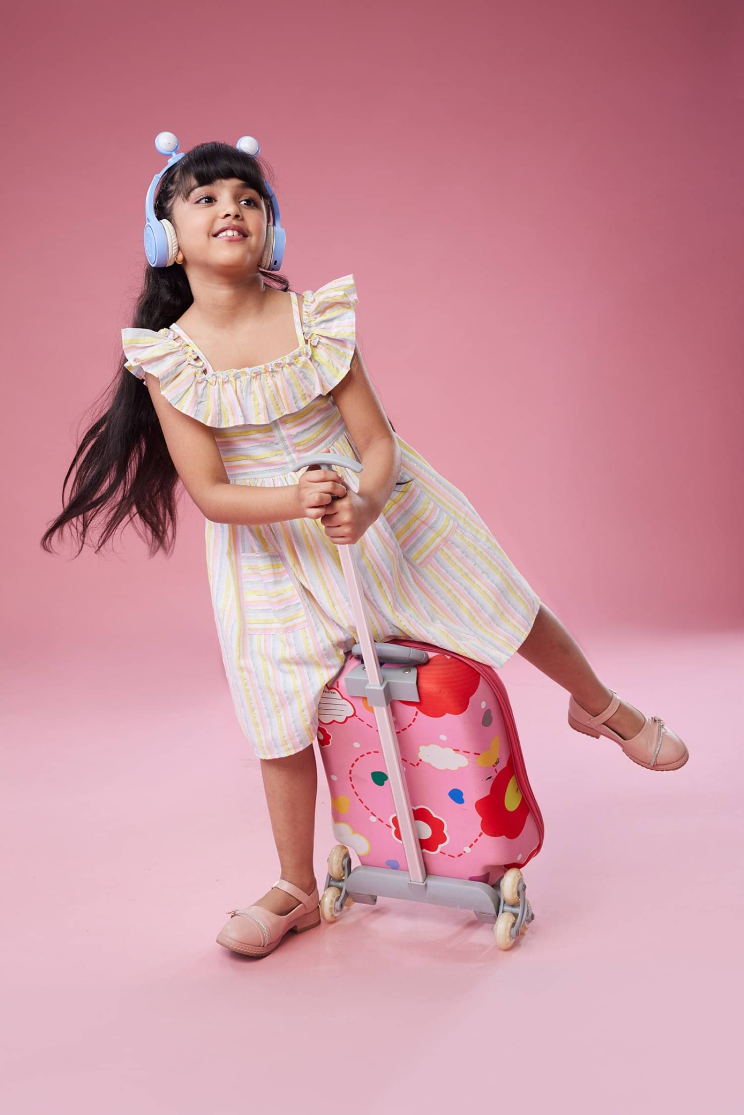     			MASTARANG Cotton Dress For Girls ( Pack of 1 , Multicolor )