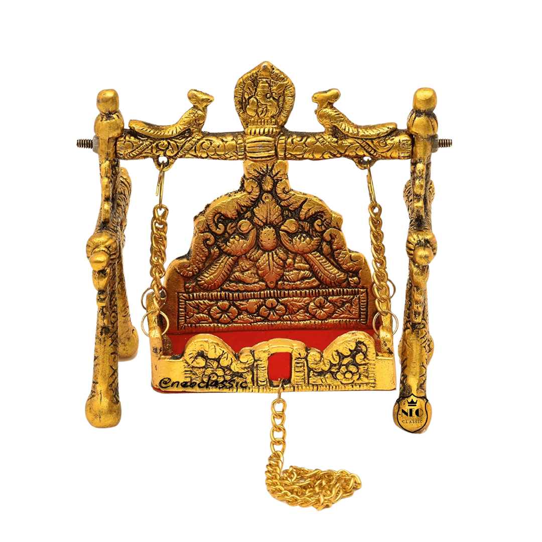     			Neo Classic Aluminium Lord Krishna Idol ( 4.5 cm )