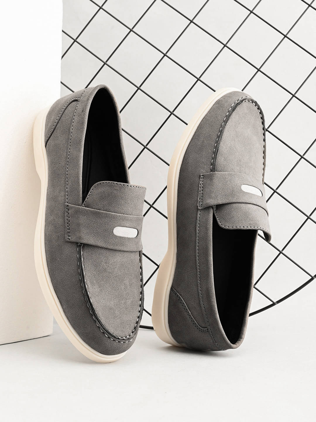 Prolific MH-CM276 Grey Men's Slip-on Shoes Prolific MH-CM276 Grey Men's Slip-on Shoes