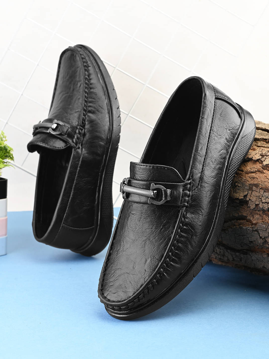 Prolific MH-CM416 Black Men's Slip-on Shoes Prolific MH-CM416 Black Men's Slip-on Shoes
