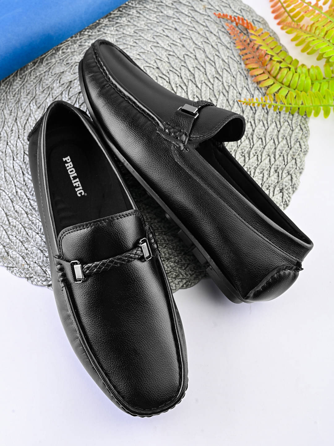 Prolific PG-FM316-Re Black Men's Slip-on Shoes Prolific PG-FM316-Re Black Men's Slip-on Shoes