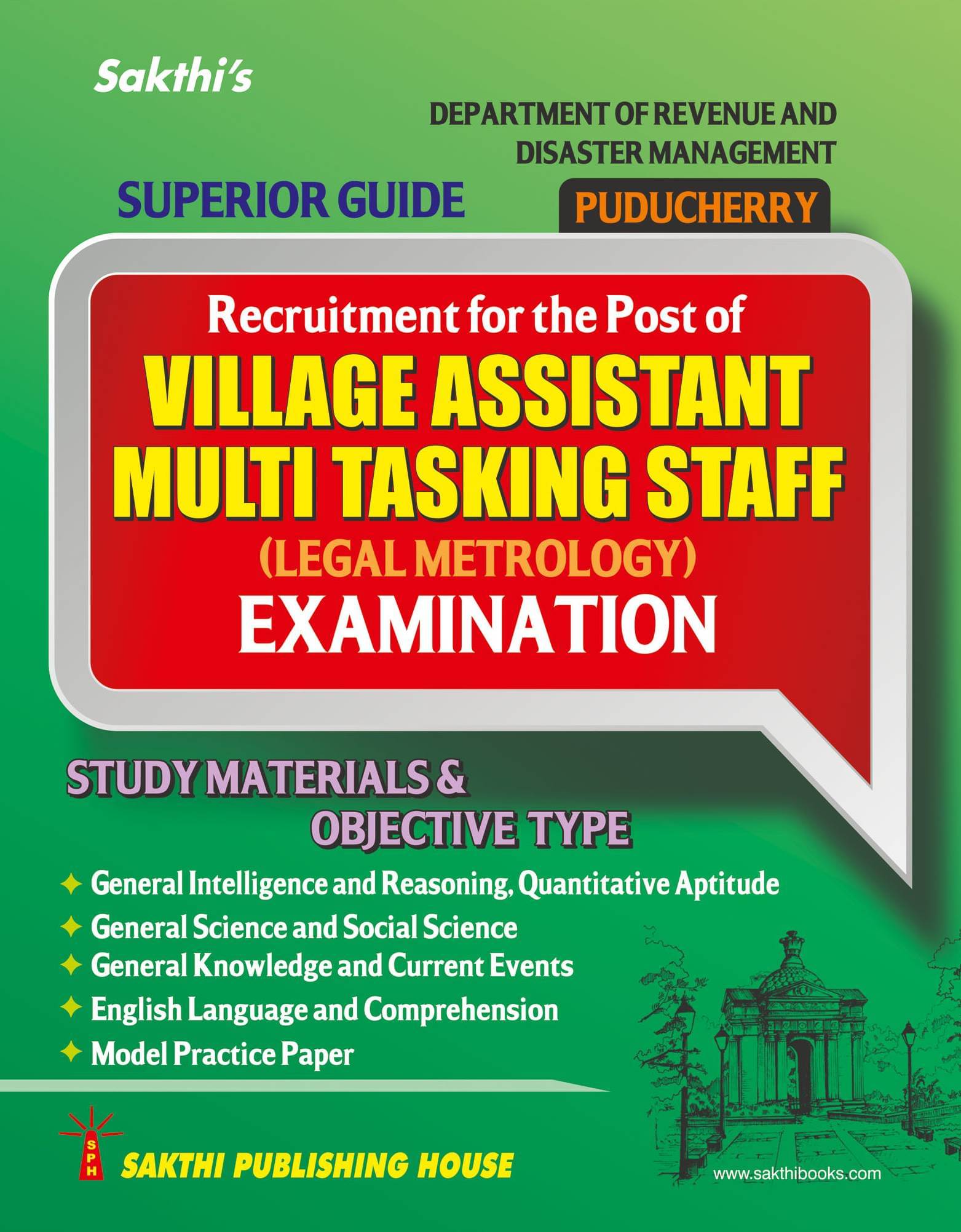 Puducherry Village Assistant & Multi Tasking Staff (Legal Metrology) Exam. English Puducherry Village Assistant & Multi Tasking Staff (Legal Metrology) Exam. English