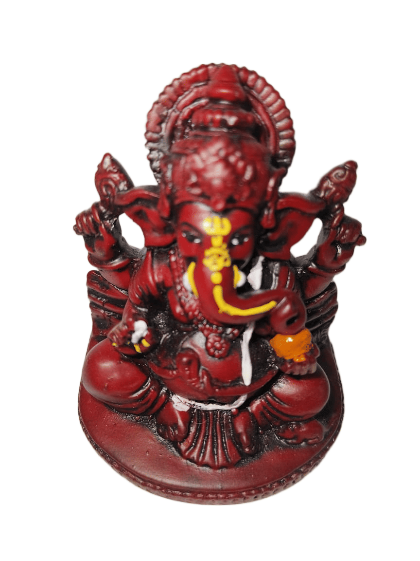     			Red Ganesh Idol