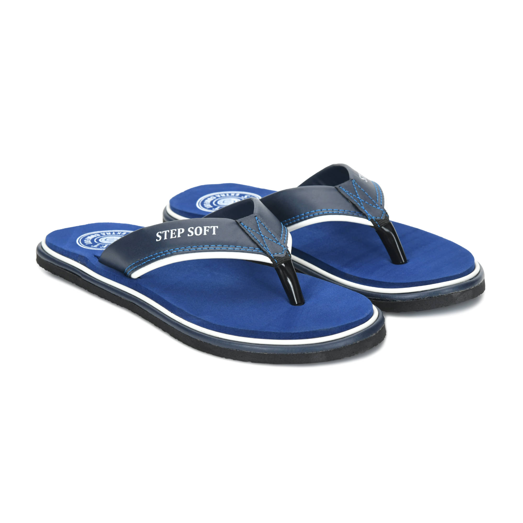     			STEPSOFT Blue Men's Daily Slipper
