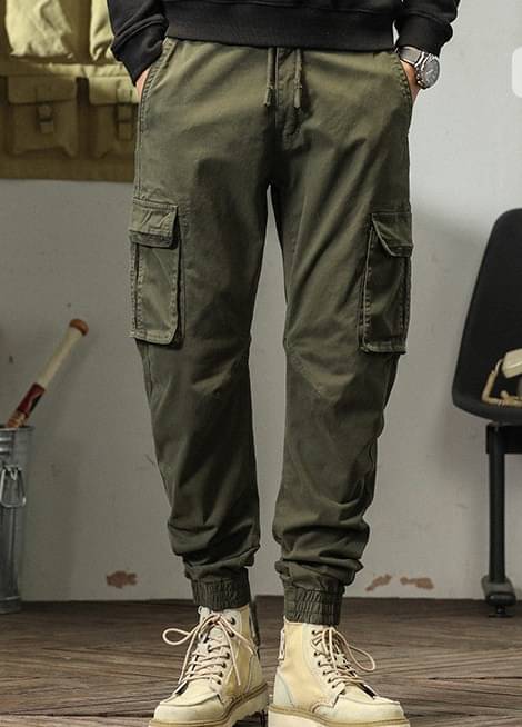 Shelony Green Cotton Blend Men's Joggers ( Pack of 1 ) Shelony Green Cotton Blend Men's Joggers ( Pack of 1 )