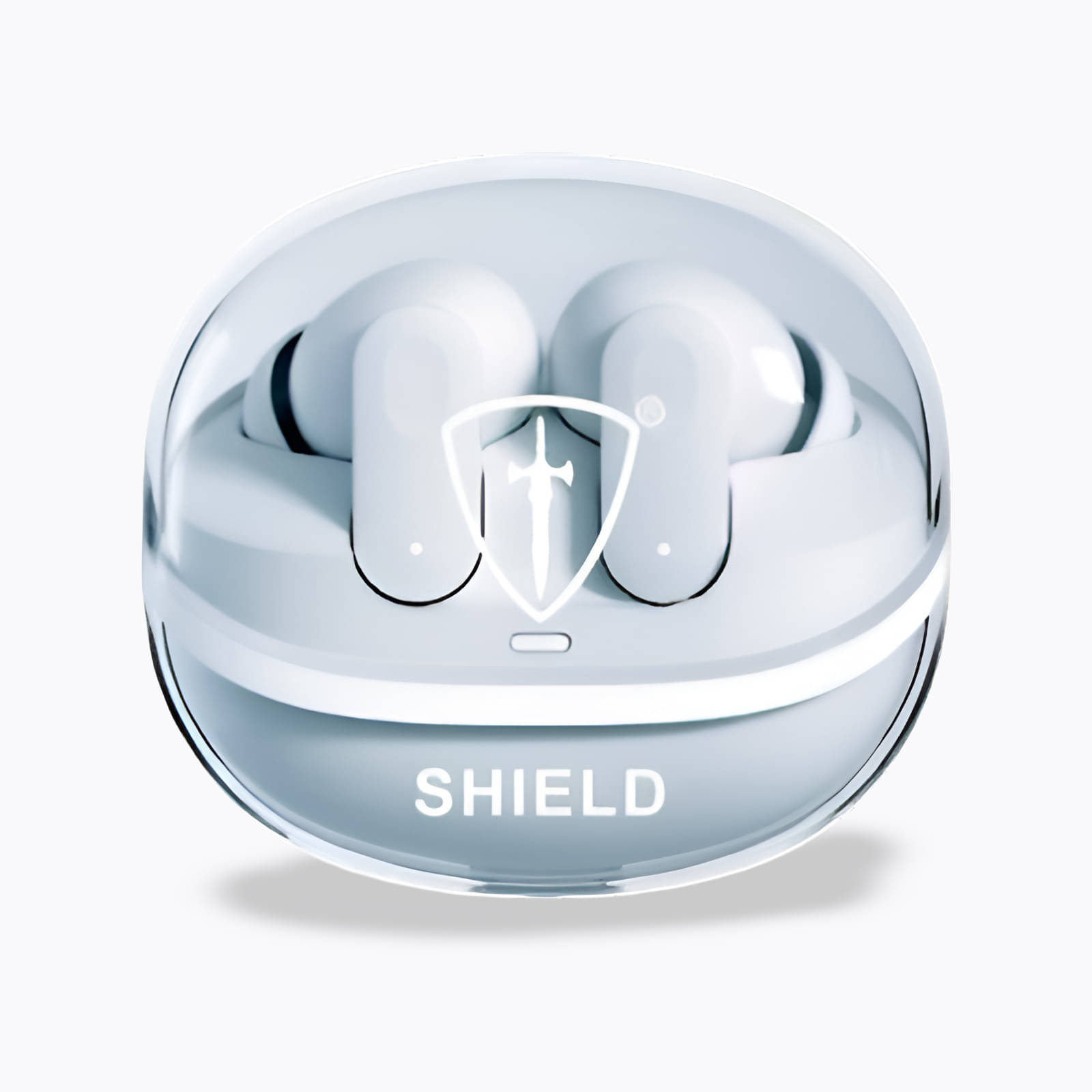     			ShieldBuds09 TWS Earbuds, 15H Playtime, Game Mode Low Latency, Bluetooth 5.4 Wireless Earphones (White)