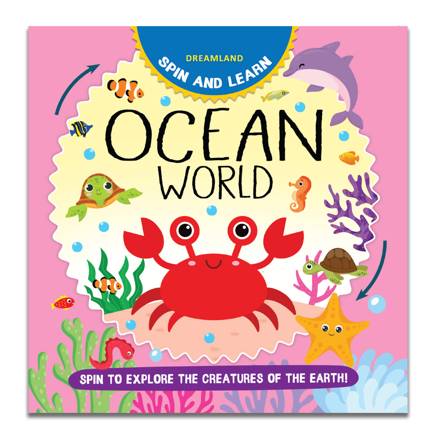     			Spin and Learn Ocean World: A Fun and Interactive Activity Book with Spinning Dial for Kids Ages 2–6