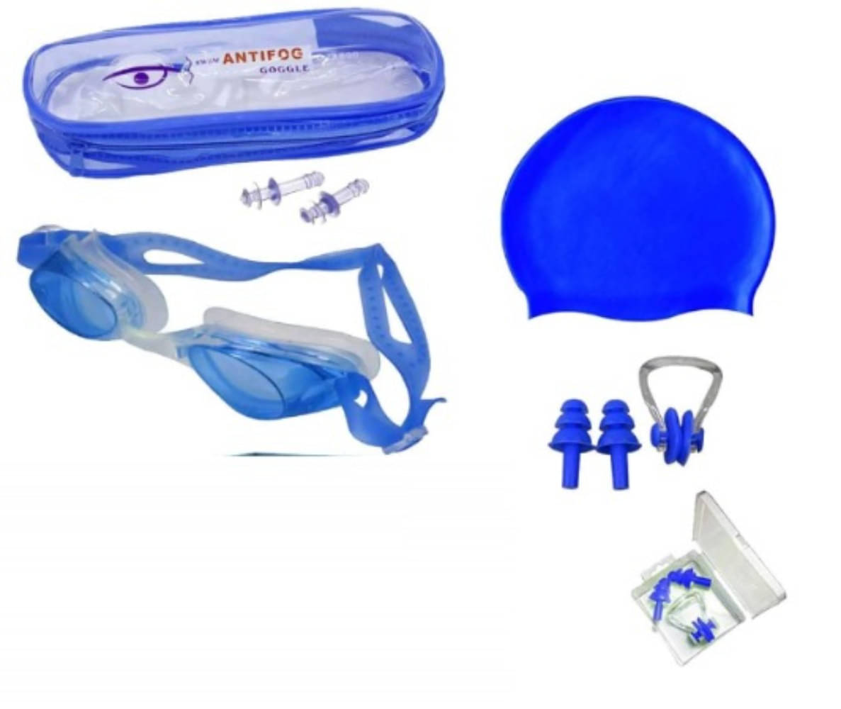 Swimming Cap Goggles with Ear & Nose Plug Set for Men Unisex Swimming Cap & Goggles for Women Combo Silicone Swim Headcap for Women with Anti Fog Adjustable Goggle Strap for Training Set Swimming Cap Goggles with Ear & Nose Plug Set for Men Unisex Swimming Cap & Goggles for Women Combo Silicone Swim Headcap for Women with Anti Fog Adjustable Goggle Strap for Training Set