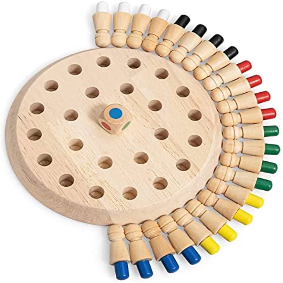     			Wooden Memory Match Stick Chess Game