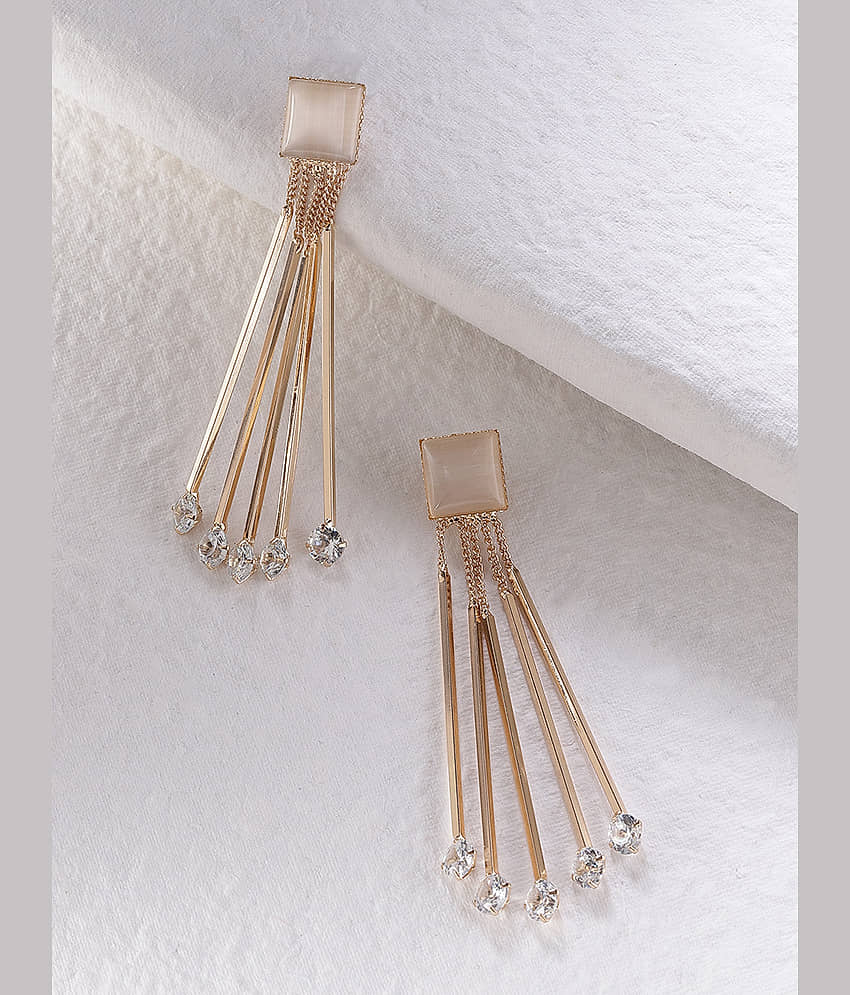 YOUBELLA Golden Danglers Earrings ( Pack of 1 ) - Earrings | Buy online on ZillyBuy