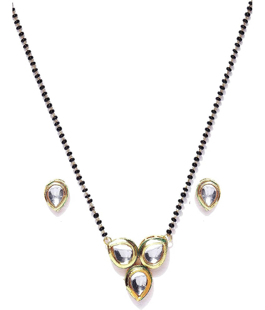 YOUBELLA Golden Mangalsutra Set ( Pack of 1 )