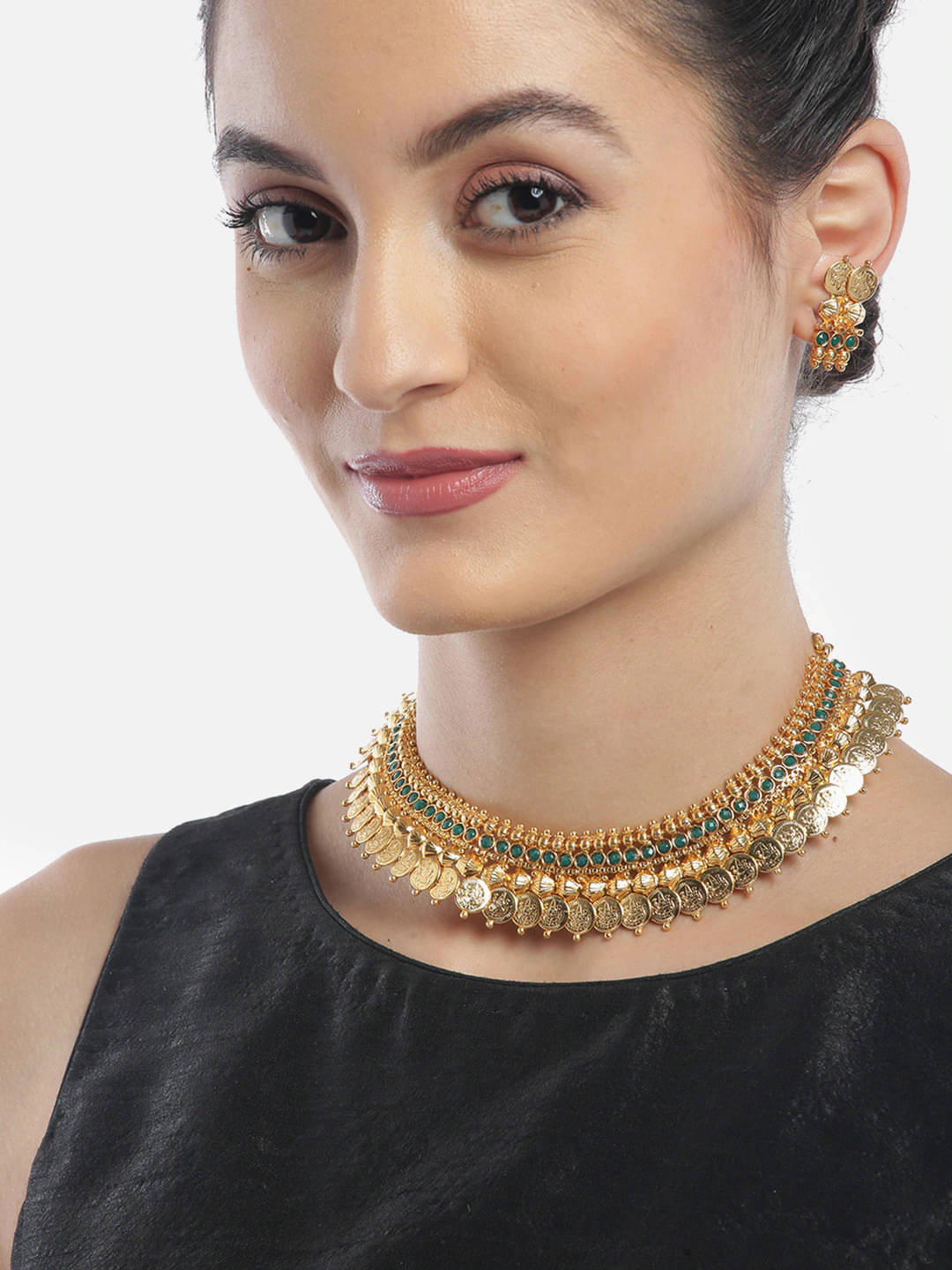     			YOUBELLA Multi Color Alloy Necklace Set ( Pack of 1 )