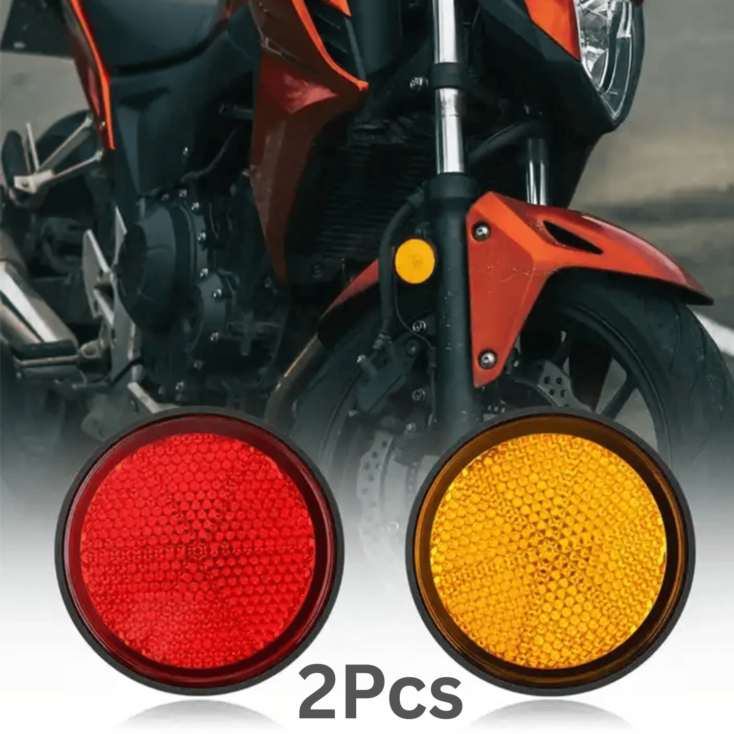     			AKSMIT Bicycle Lights/Reflectors ( Pack of 2 )