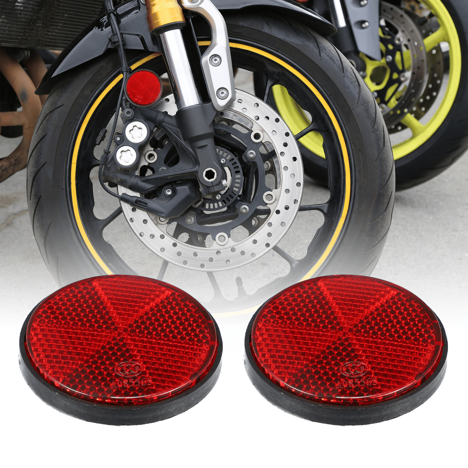     			AKSMIT Bicycle Lights/Reflectors ( Pack of 2 )